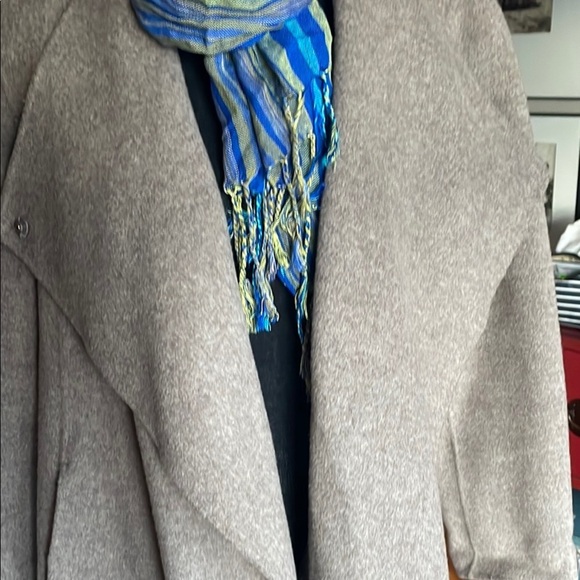 J. JILL Elegant Gray Women's Swing Wool & Angora Coat - Picture 4 of 12